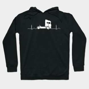 Cool Trucker Heartbeat Hoodie